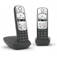 Gigaset A690 Duo Teléfono analógico Identificador de llamadas Negro, Plata (Espera 4 dias) en Huesoi