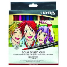 ESTUCHE 12 ROTULADORES DIBUJOS MANGA AQUA BRUSH DUO MANGA LYRA L6521121 (Espera 4 dias) en Huesoi