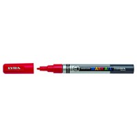 MARCADOR PERMANENTE MARK ALL ROJO 1 MM LYRA GROOVE L6810018 (Espera 4 dias) en Huesoi