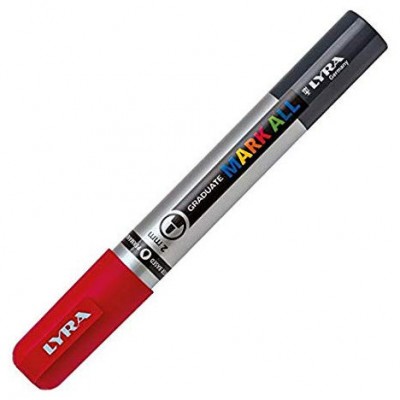 MARCADOR PERMANENTE MARK ALL ROJO 2 MM LYRA GROOVE L6820018 (Espera 4 dias) en Huesoi