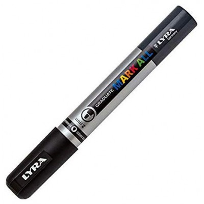 MARCADOR PERMANENTE MARK ALL NEGRO 2 MM LYRA GROOVE L6820099 (Espera 4 dias) en Huesoi