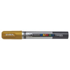 MARCADOR PERMANENTE MARK ALL ORO 2 MM LYRA GROOVE L6820250 (Espera 4 dias) en Huesoi