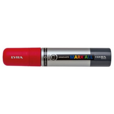 MARCADOR PERMANENTE MARK ALL ROJO 15 MM LYRA GROOVE L6840018 (Espera 4 dias) en Huesoi