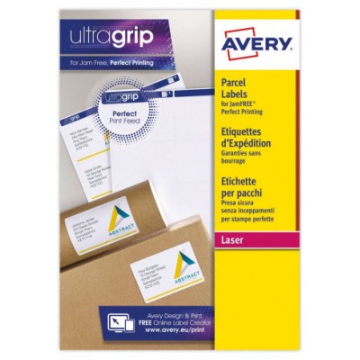 PAQUETE 15 HOJAS ETIQUETAS BLANCAS PARA PAQUETES IMPRESORAS LÁSER 199,6X143,5 MM AVERY L7168-15 (Espera 4 dias) en Huesoi