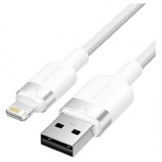 CABLE 2.0 USB A LIGHTNING TRENZADO 1 M BLANCO VENTION (Espera 4 dias) en Huesoi