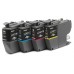 BROTHER Pack de 4 cartuchos de tinta negro, cian, magenta y amarillo LC421VAL para DCP-J1050DW / DCP en Huesoi