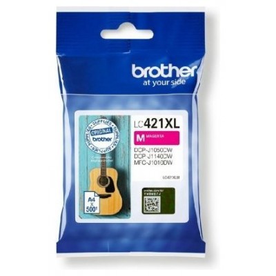 BROTHER Cartucho de tinta magenta de larga duracion LC421XLM para DCP-J1050DW / DCP-J1140DW / MFC-J1 en Huesoi