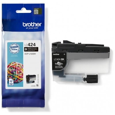 BROTHER tinta negra para DCPJ1200W LC424BK en Huesoi