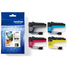 BROTHER pack de 4 cartuchos de tinta negro cian magenta y amarillo lc426val/LC426VAL en Huesoi