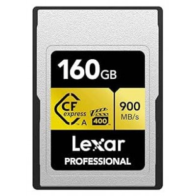 LEXAR 160GB PROFESSIONAL CFEXPRESS TYPE A CARD GOLD SERIE, UP TO 900MB/S READ 800MB/S WRITE. VPG 400 (Espera 4 dias) en Huesoi