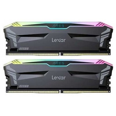 LEXAR MEMORIA ARES DDR5 32GB (2X16GB)   6400 CL32 1.4V  HEATSINK  RGB DUAL PACK BLACK  LD5EU016G-R6400GDLA (Espera 4 dias) en Huesoi