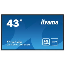 iiyama LE4341UHS-B1 pantalla de señalización Pantalla plana para señalización digital 108 cm (42.5") LCD 350 cd / m² 4K Ultra HD Negro 18/7 (Espera 4 dias) en Huesoi