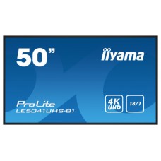 iiyama LE5041UHS-B1 pantalla de señalización Pantalla plana para señalización digital 125,7 cm (49.5") LCD 350 cd / m² 4K Ultra HD Negro 18/7 (Espera 4 dias) en Huesoi