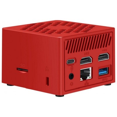 MINI PC LEOTEC INTEL N100 12GB 256GB M.2 WIN11 PRO PRE-INSTAL ROJO en Huesoi