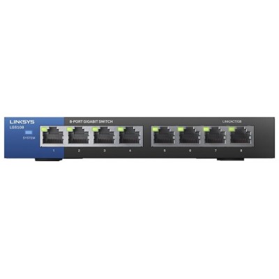 SWITCH GIGABIT LINKSYS LGS108-EU-RTL NO GESTIONABLE 8 en Huesoi