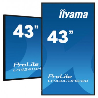iiyama LH4341UHS-B2 pantalla de señalización 108 cm (42.5") LCD 500 cd / m² 4K Ultra HD Procesador incorporado Android 8.0 18/7 (Espera 4 dias) en Huesoi