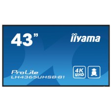 iiyama LH4365UHSB-B1 pantalla de señalización Diseño de quiosco 108 cm (42.5") LED Wifi 800 cd / m² 4K Ultra HD Negro Procesador incorporado Android 11 24/7 (Espera 4 dias) en Huesoi