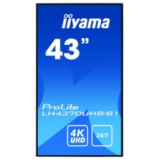 iiyama LH4370UHB-B1 pantalla de señalización Pantalla plana para señalización digital 108 cm (42.5") VA 4K Ultra HD Negro Procesador incorporado Android 9.0 (Espera 4 dias) en Huesoi