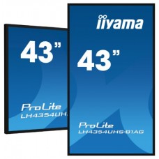 iiyama LH4375UHS-B1AG pantalla de señalización 108 cm (42.5") LCD 500 cd / m² 4K Ultra HD Procesador incorporado Android 8.0 18/7 (Espera 4 dias) en Huesoi