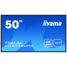 iiyama LH5042UHS-B3 pantalla de señalización Pizarra de caballete digital 125,7 cm (49.5") VA 4K Ultra HD Negro Android 8.0 (Espera 4 dias) en Huesoi