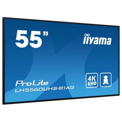 iiyama PROLITE Pizarra de caballete digital 139,7 cm (55") LED Wifi 500 cd / m² 4K Ultra HD Negro Procesador incorporado Android 11 24/7 (Espera 4 dias) en Huesoi
