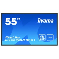 iiyama LH5570UHB-B1 pantalla de señalización Pantalla plana para señalización digital 138,7 cm (54.6") VA 4K Ultra HD Negro Procesador incorporado Android 9.0 (Espera 4 dias) en Huesoi