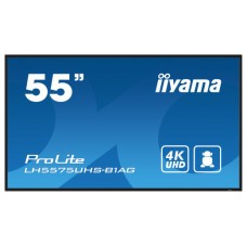 iiyama ProLite Pantalla plana para señalización digital 138,7 cm (54.6") LCD Wifi 500 cd / m² 4K Ultra HD Negro Procesador incorporado Android 11 24/7 (Espera 4 dias) en Huesoi