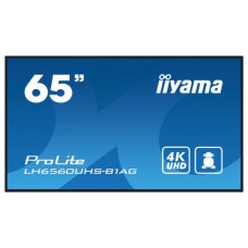 iiyama PROLITE Pizarra de caballete digital 165,1 cm (65") LED Wifi 500 cd / m² 4K Ultra HD Negro Procesador incorporado Android 11 24/7 (Espera 4 dias) en Huesoi