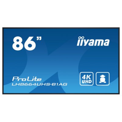 iiyama PROLITE Pizarra de caballete digital 2,18 m (86") LED Wifi 500 cd / m² 4K Ultra HD Negro Procesador incorporado Android 11 24/7 (Espera 4 dias) en Huesoi
