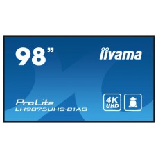 iiyama PROLITE Pizarra de caballete digital 2,49 m (98") LED Wifi 500 cd / m² 4K Ultra HD Negro Procesador incorporado Android 11 24/7 (Espera 4 dias) en Huesoi