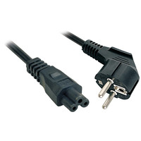Lindy 5m, CEE 7/7 - IEC 320 C5 Negro CEE7/7 C5 acoplador (Espera 4 dias) en Huesoi