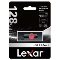 LEXAR 128GB DUAL TYPE-C AND TYPE-A USB 3.2 FLASH DRIVE, UP TO 130MB/S READ (Espera 4 dias) en Huesoi