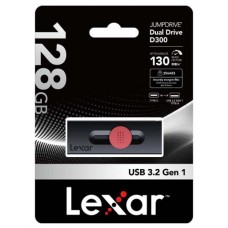 LEXAR 128GB DUAL TYPE-C AND TYPE-A USB 3.2 FLASH DRIVE, UP TO 130MB/S READ (Espera 4 dias) en Huesoi