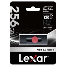 LEXAR 256GB DUAL TYPE-C AND TYPE-A USB 3.2 FLASH DRIVE, UP TO 130MB/S READ (Espera 4 dias) en Huesoi