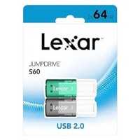 LEXAR 2X64GB PACK JUMPDRIVE S60 USB 2.0 FLASH DRIVE (Espera 4 dias) en Huesoi