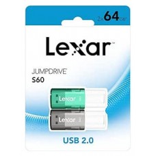 LEXAR 2X64GB PACK JUMPDRIVE S60 USB 2.0 FLASH DRIVE (Espera 4 dias) en Huesoi
