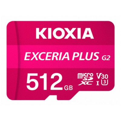 MICRO SD KIOXIA 512GB EXCERIA PLUS G2 UHS-I C10 CON ADAPTADOR en Huesoi