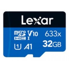LEXAR 32GB HIGH-PERFORMANCE 633X MICROSDHC UHS-I, UP TO 100MB/S READ 20MB/S WRITE C10 A1 V10 U1 (Espera 4 dias) en Huesoi