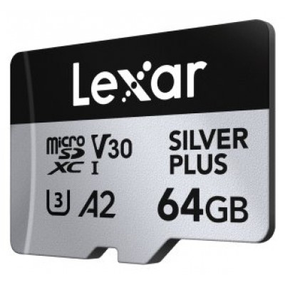 Lexar Professional SILVER PLUS 64 GB MicroSDXC UHS-I Clase 3 (Espera 4 dias) en Huesoi