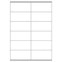 CAJA 100 HOJAS ETIQUETAS BLANCAS CON MÁRGENES-LÁSER/INYECCIÓN DE TINTA/FOTOCOPIADORAS-105X48 MM MEGASTAR LP4MS-10548 (Espera 4 dias) en Huesoi