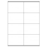 CAJA 100 HOJAS ETIQUETAS BLANCAS CON MÁRGENES-LÁSER/INYECCIÓN DE TINTA/FOTOCOPIADORAS-105X72 MM MEGASTAR LP4MS-10572 (Espera 4 dias) en Huesoi