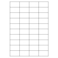 CAJA 100 HOJAS ETIQUETAS BLANCAS SIN MÁRGENES-LÁSER/INYECCIÓN DE TINTA/FOTOCOPIADORAS-52X30 MM MEGASTAR LP4MS-5230 (Espera 4 dias) en Huesoi