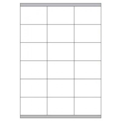 CAJA 100 HOJAS ETIQUETAS BLANCAS CON MÁRGENES-LÁSER/INYECCIÓN DE TINTA/FOTOCOPIADORAS-70X48 MM MEGASTAR LP4MS-7048 (Espera 4 dias) en Huesoi