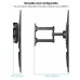 SOPORTE PARED PANTALLAS 32-55 GIRA/INCLI NEGRO TOOQ en Huesoi