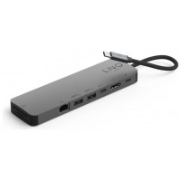 DOCKING STATION 9 PUERTOS PRO STUDIO USB-C GRIS LINQ (Espera 4 dias) en Huesoi