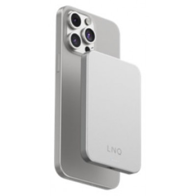 POWER BANK MAGNETICA WIRELESS 5000mAh PLATA LINQ (Espera 4 dias) en Huesoi