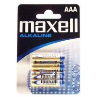 Maxell Pila Alcalina 1.5V Tipo AAA Pack4 en Huesoi