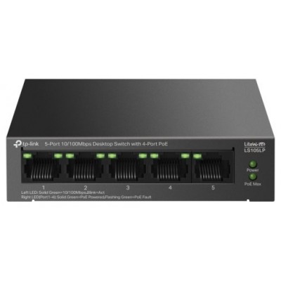 SWITCH NO GESTIONABLE TP-LINK LS105LP LITEWAVE 5P en Huesoi