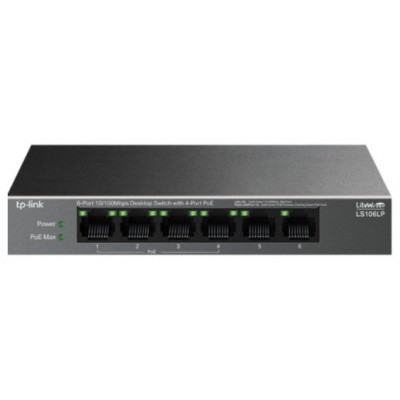 SWITCH NO GESTIONABLE TP-LINK LS106LP LITEWAVE 6P en Huesoi