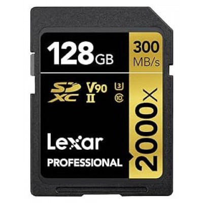 LEXAR 128GB PROFESSIONAL 2000X SDXC UHS-II CARDS, UP TO 300MB/S READ 260MB/S WRITE C10 V90 U3 (Espera 4 dias) en Huesoi
